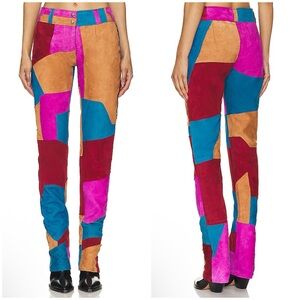 Understated Leather X Revolve 70s Patch Pant in Multi Size M